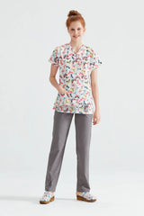 Színes Pillangó - Női - Elasztán Blúz Nyomattal