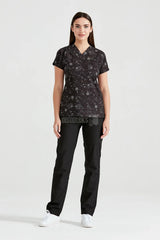 Geometrikus - Női - Blúz Elasztán Mintával