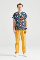 Navy Owl - Férfi - Elasztán Blúz Nyomattal