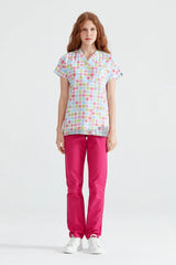 Négyzet alakú - Női - Blúz Nyomattal