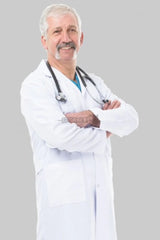 Fehér laboratóriumi köpeny - Férfi - Dr. Rever hosszú