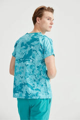 Camouflage türkiz - Férfi - Blúz Mintával