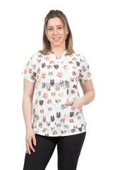 Dr. Pets - Női - Elasztán Blúz Mintával