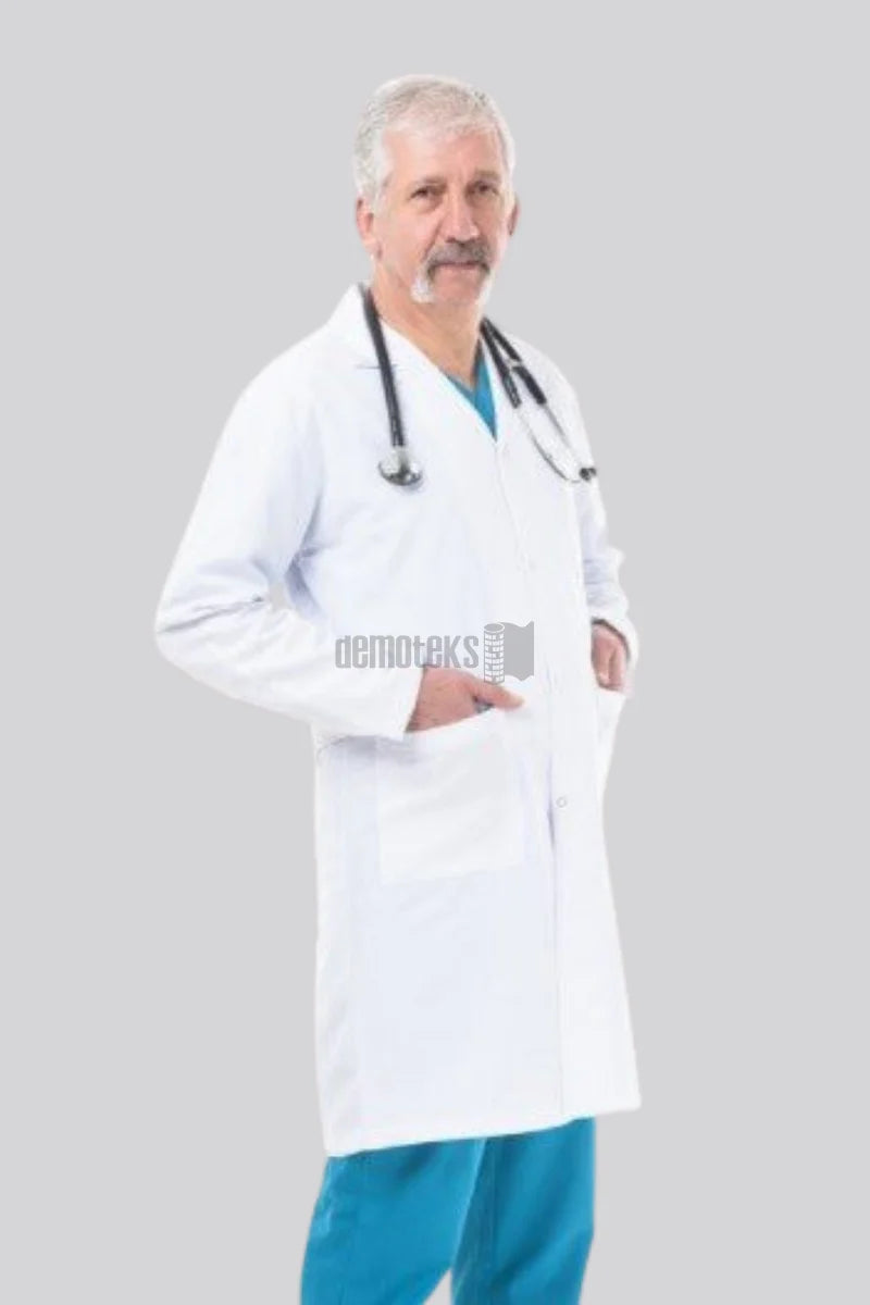 Fehér laboratóriumi köpeny - Férfi - Dr. Rever hosszú