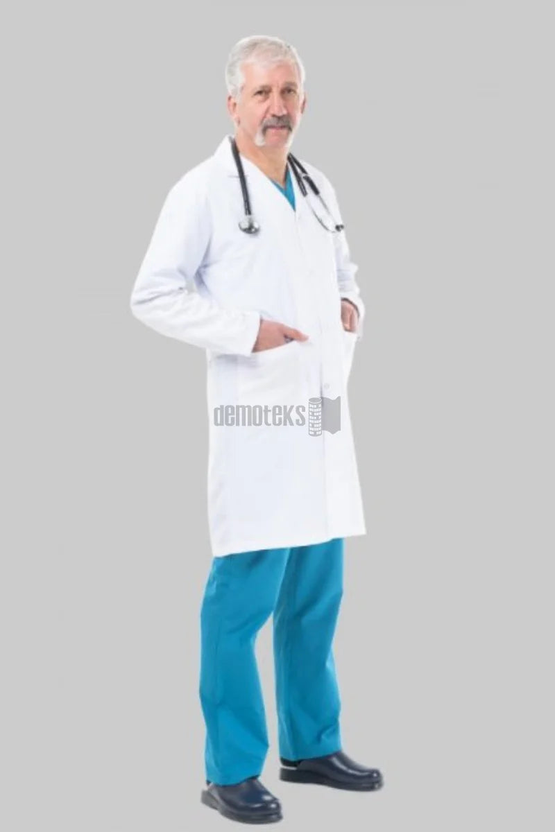 Fehér laboratóriumi köpeny - Férfi - Dr. Rever hosszú
