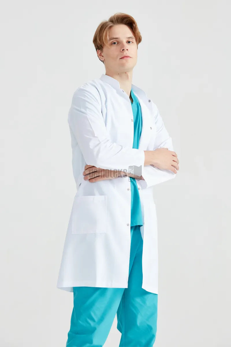 Fehér laboratóriumi köpeny - Férfi - Dr. Tunica Long