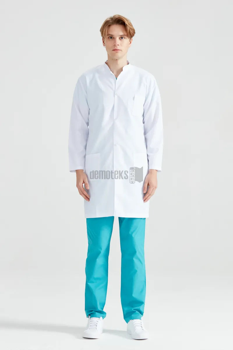 Fehér laboratóriumi köpeny - Férfi - Dr. Tunica Long