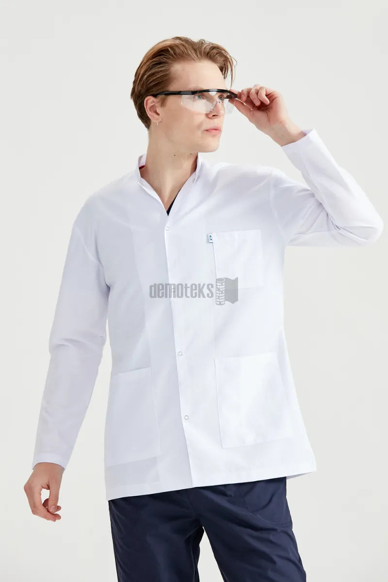 Fehér laboratóriumi köpeny - Férfi - Dr. Tunica Short