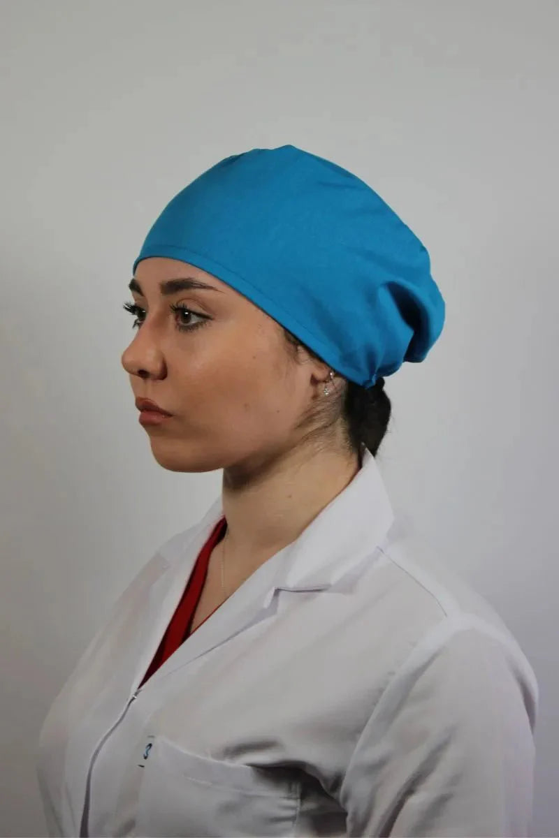 Türkiz unisex orvosi sapka – sebészeti kalap alapszínben